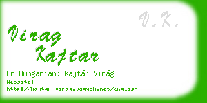 virag kajtar business card